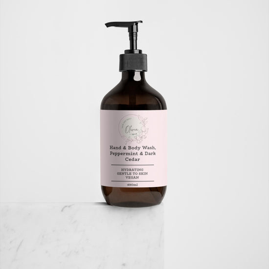 Hand & Body Wash, Peppermint & Dark Cedar - Annuska Beauty