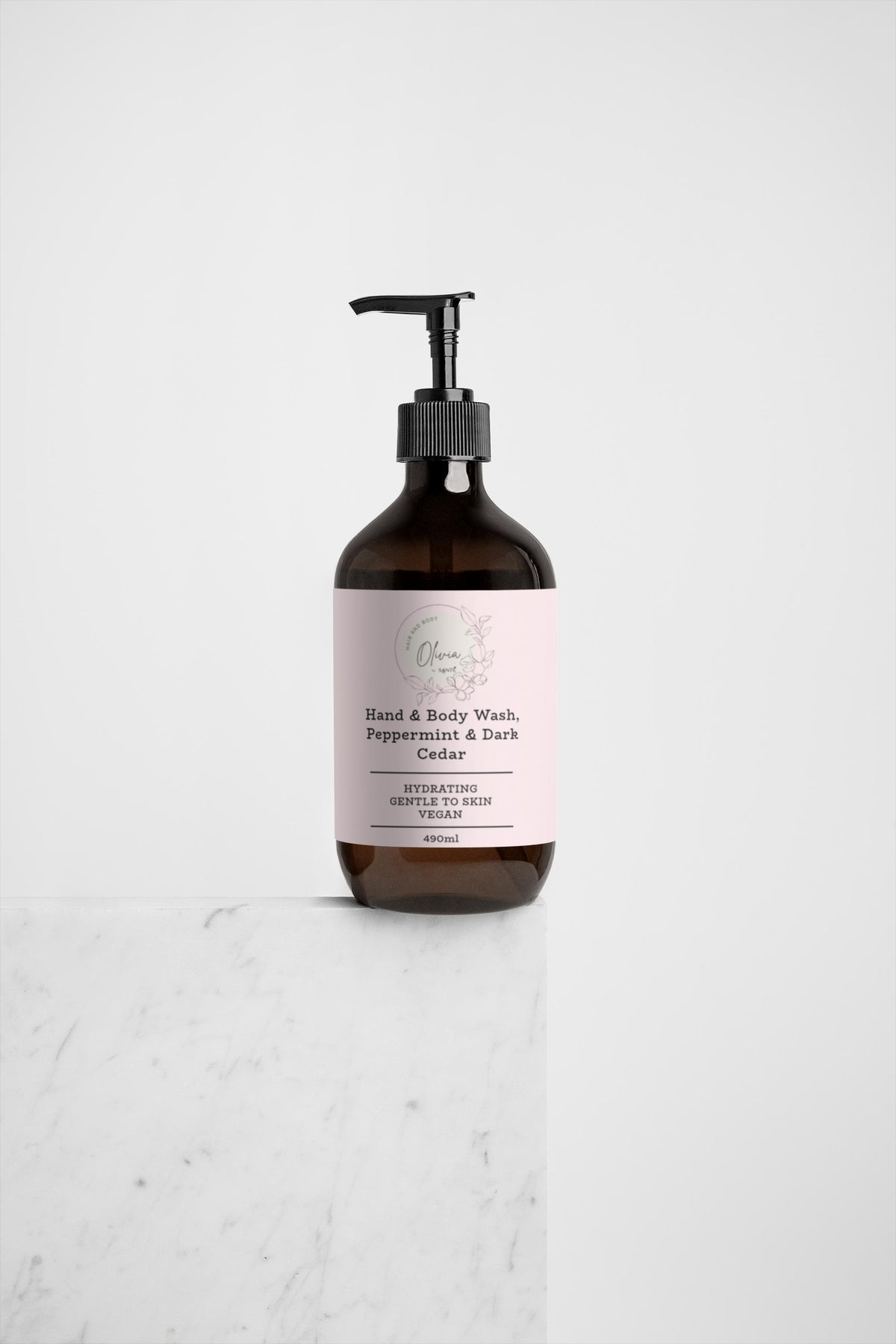 Hand & Body Wash, Peppermint & Dark Cedar - Annuska Beauty
